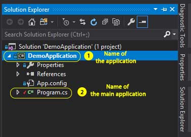 C# Solution Explorer Window